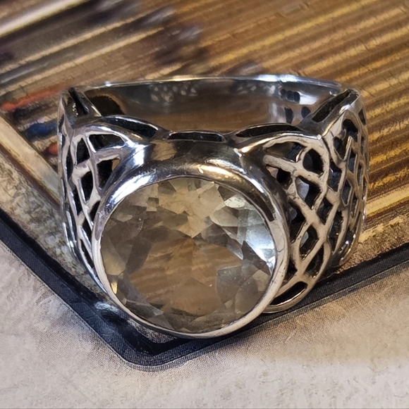 RARE Silpada Sterling Silver & Citrine Ring